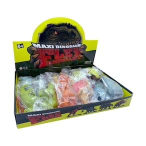 DINO AREIA - dinossauro com squish de areia - display com 12