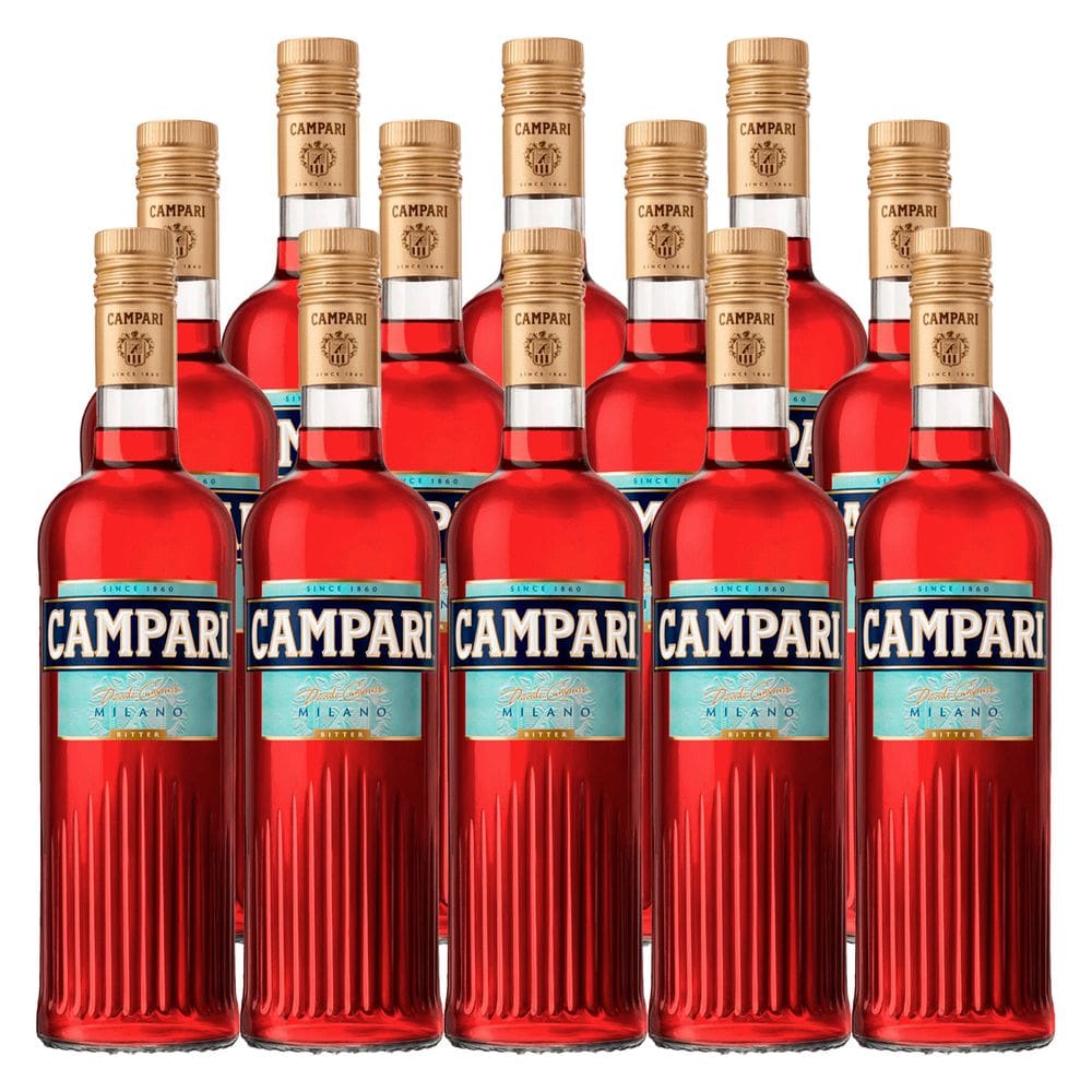 Aperitivo Campari Bitter Milano 748ml 12 Unidades