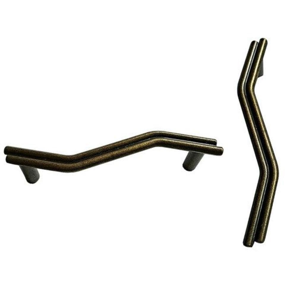 Kit 10 Puxadores Moveis Ouro Velho Pz100 - Telis Ferragens