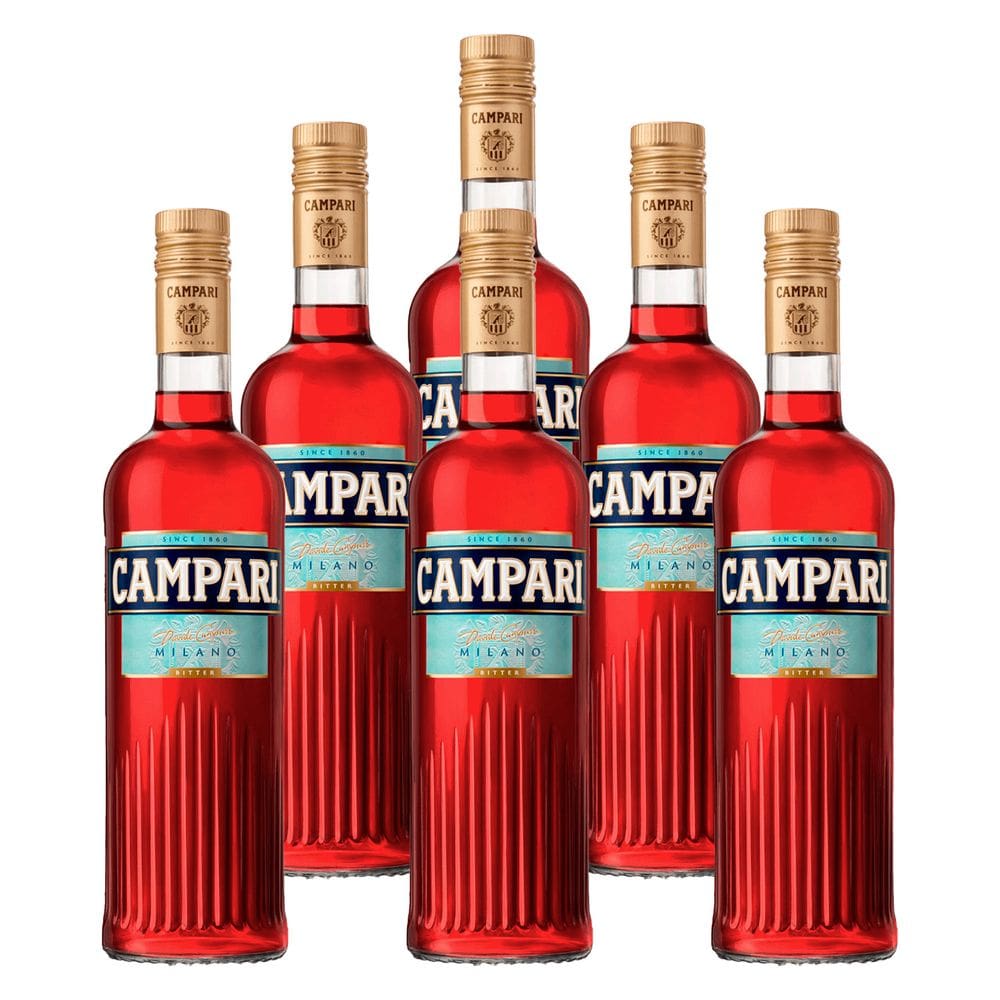 Aperitivo Campari Bitter Milano 748ml 6 Unidades