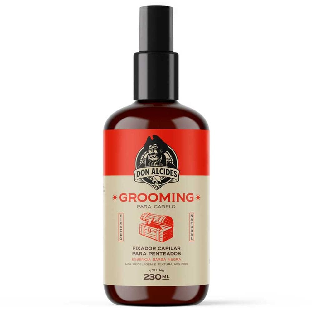 Grooming Para Cabelo em Spray - Barba Negra 230mL Don Alcides