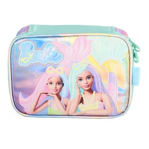 Estojo Box 100 Pens Luxcel Barbie Sereia Verde