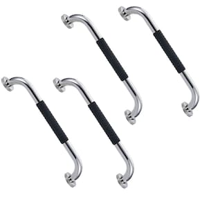 Barra de Apoio 30cm Inox Suporte Antiderrapante Kit 4 unidades Banheiro Box Idoso Cadeirante Criança Gestante Segurança