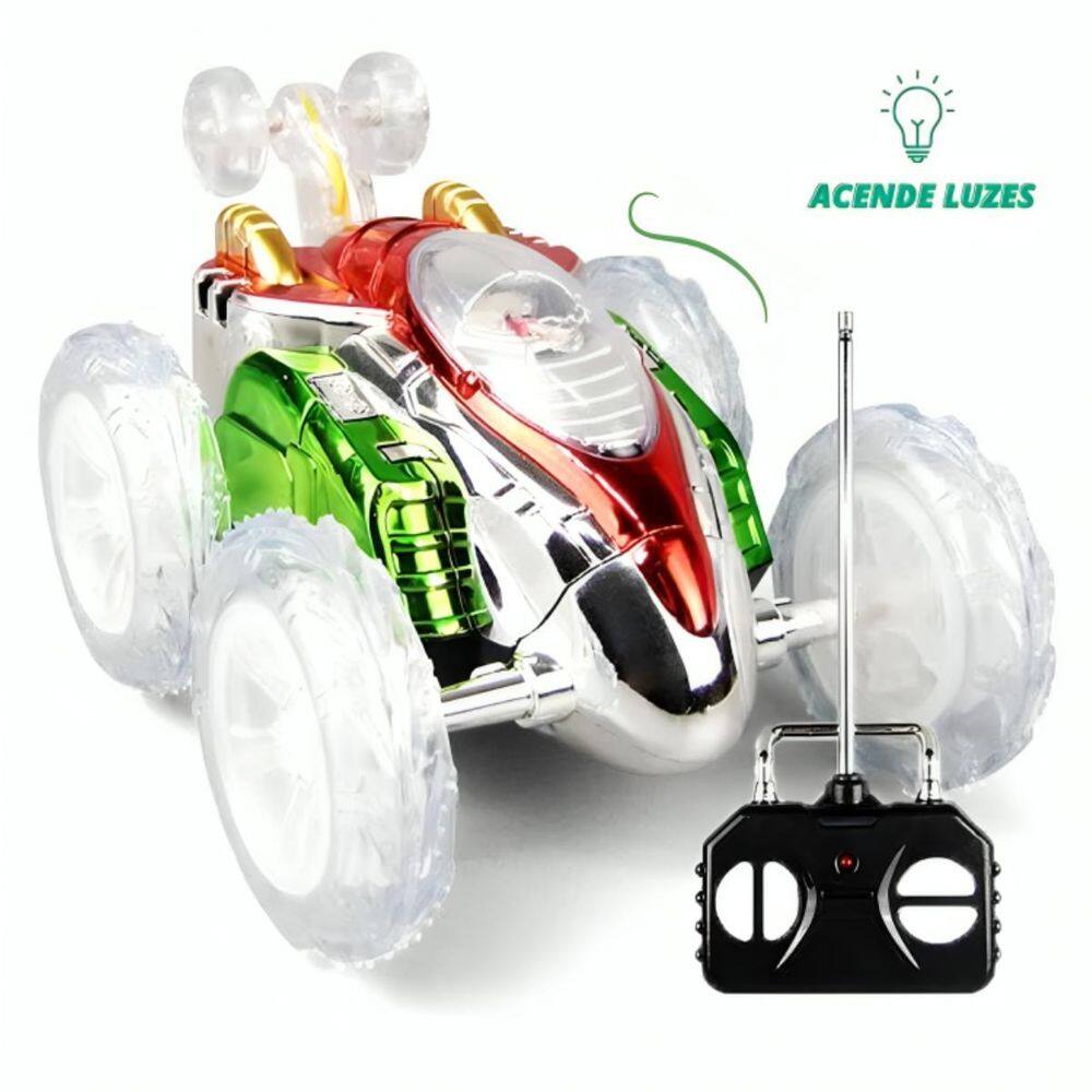 Controle Remoto Carrinho Maluco Luzes Led 360