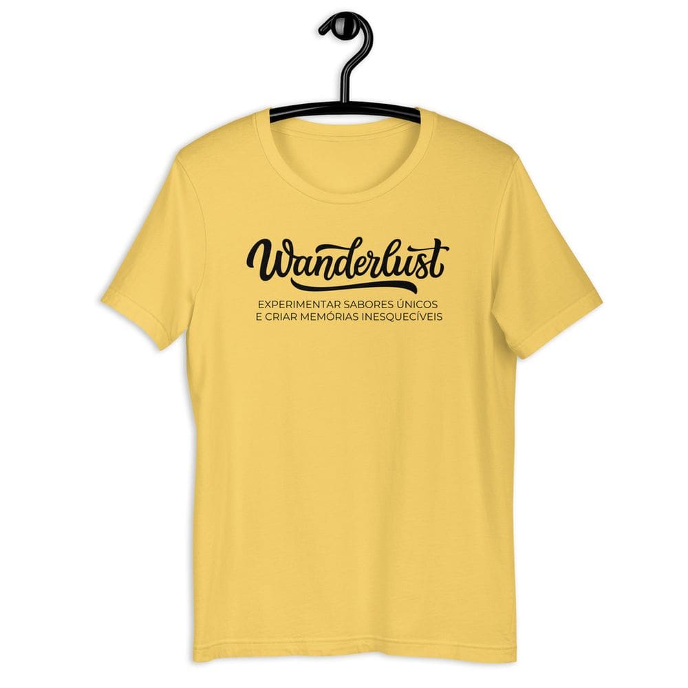 Camiseta Feminina Wanderlust Viajar