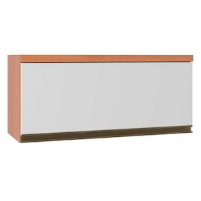 Módulo Cozinha Telasul Thela Macadâmia Armário Thela Macadâmia Com 1 Porta 80cm Freijó Branco Telasul