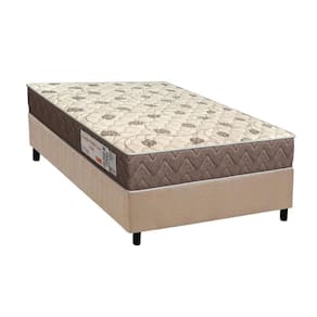 Conjunto Box Solteiro: Colchão Espuma Ortho D28 Comfortpedic + Base Crc Suede Clean (78x188)