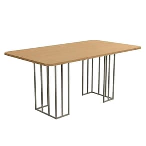 Mesa De Sala Jantar Duina Com Tampo 160cm Niquel Freijó Kappesberg
