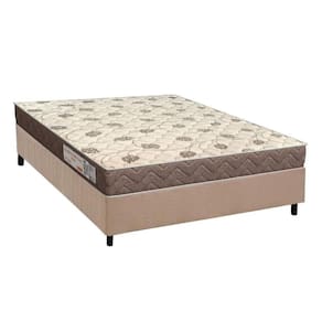 Conjunto Box Casal: Colchão Espuma Ortho D28 Comfortpedic+ Base Crc Suede Clean (138x188)