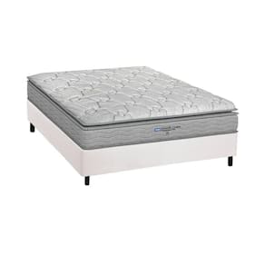 Conjunto Box Casal: Colchão Anatômico Probel D45 Guarda Costas Próextreme Plus + Base Crc Courano White (138x188)