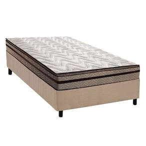Cama Box Solteiro: Colchão Ortopédico Paropas D28 - Orthomedic Gold Plus Rústico Clean + Base Crc Suede Clean (88x188)