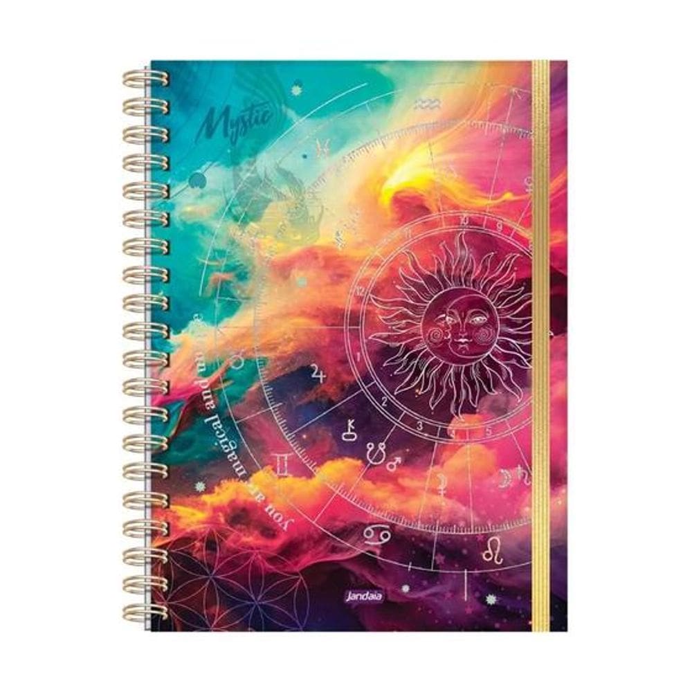 Caderno Inteligente Universitáriol 1 Matéria Mystic 80 Folhas Jandaia 5703