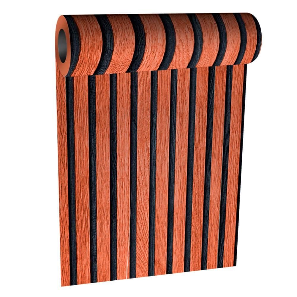 Papel de Parede Adesivo Ripado Decorativo 1 Rolo 45cm x 5m - Rio Home