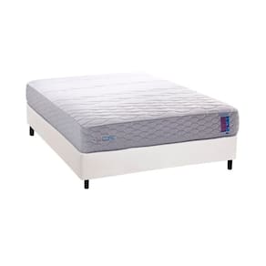 Conjunto Box Casal: Colchão Espuma Herval D33 - Ag 65 Feelcore + Base Crc Courano White (138x188)