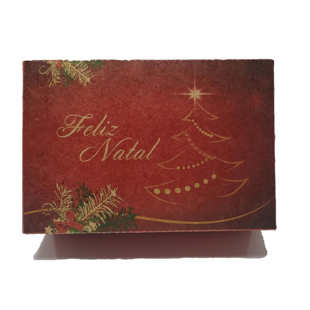 Caixa De Natal 6 Brigadeiros - Modelo 10 - Kit 25Und