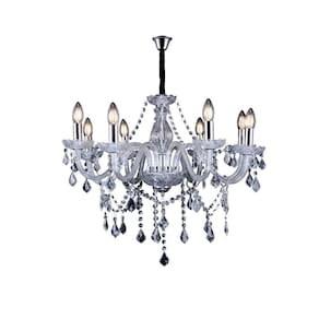Lustre Pendente Taschibra Glam 8 Transparente E14 Bivolt