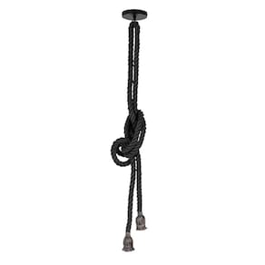 Lustre Pendente Corda Para 2 Lâmpadas Produto E27 Bivolt