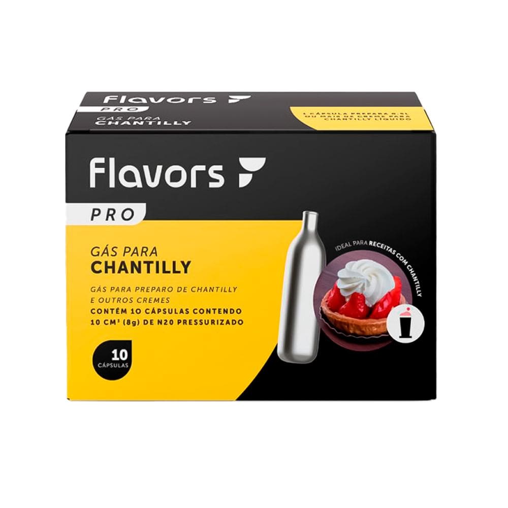 Cápsulas de Gás para Chantilly Flavors Pro paraSifão10un