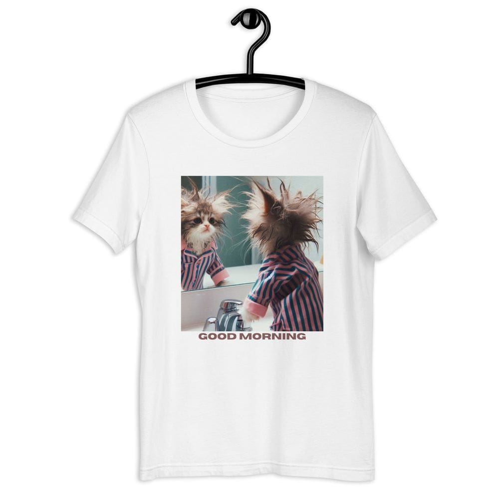 Camiseta Feminina Gato Good Morning