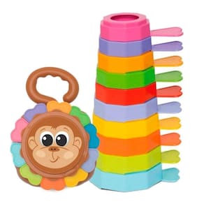 Brinquedo Educativo Bebês 1 Ano Empilha Baby Macaco