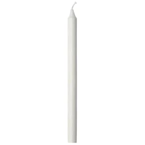 Kit Com 10 Velas Brancas De Parafina Nº 10 Altura 19,7 Cm
