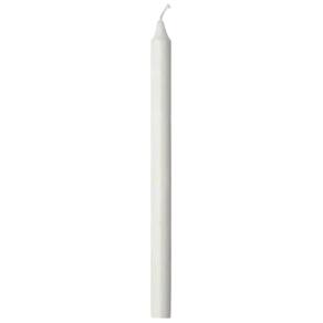 Kit Com 10 Velas Brancas De Parafina Nº 10 Altura 19,7 Cm