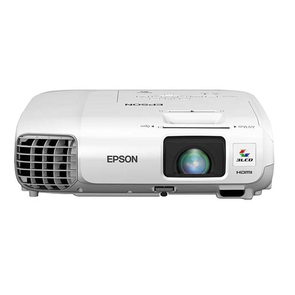 Projetor Epson PowerLite 97H H688A XGA HDM VGA LAN RJ45 USB-A USB-B 2700 Lumens 3LCD Bivolt Branco e Cinza - V11H688
