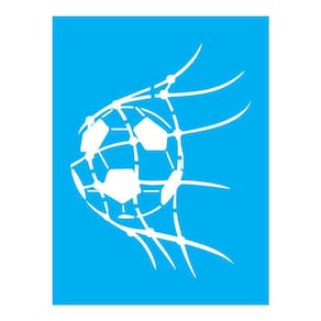 Stencil Tamako Bola De Futebol - 15X20Cm - Ref A3133