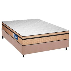 Conjunto Box Casal: Colchão Anatômico Plumatex D45 Selectus + Base Crc Suede Clean (138x188)