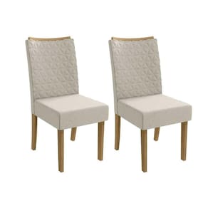 Kit 2 Cadeiras Sala Jantar 2cad129 2 Un Canela Bouclê Bege