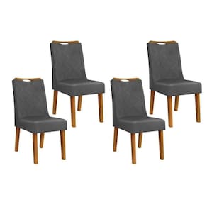 Kit 4 Cadeiras De Cozinha Stela 4 Un Ipe Suede Lunar