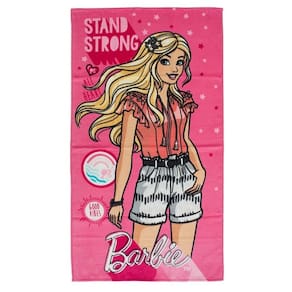 Toalha de Praia Döhler 100% Algodão Estampada Infantil - Barbie
