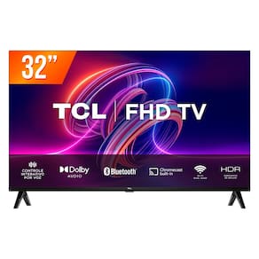 Smart TV Android LED 32 Full HD TCL 32S5400AF Google Assistant HDR10 2 HDMI 1 USB Wi-Fi Bluetooth