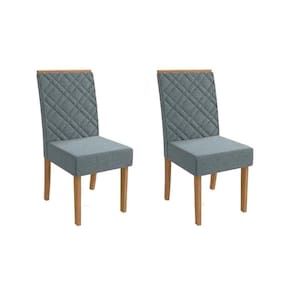 Cadeira De Cozinha 2cad149 Kit 2 Un Canela Bouclê Cinza