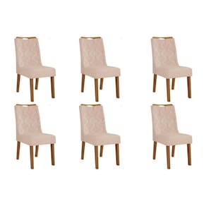 Kit 6 Cadeiras De Cozinha Stela 6 Un Ipe Suede Kraft