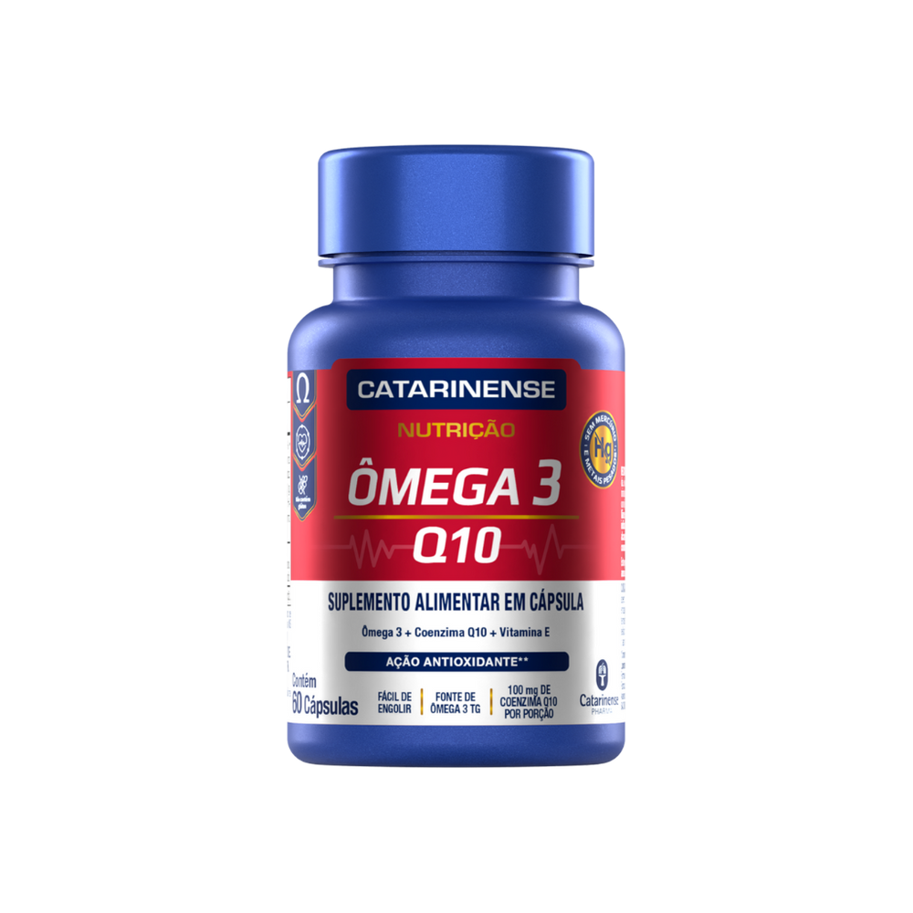 Ômega 3 Coenzima Q10 Catarinense Nutrição - 60 Cápsulas
