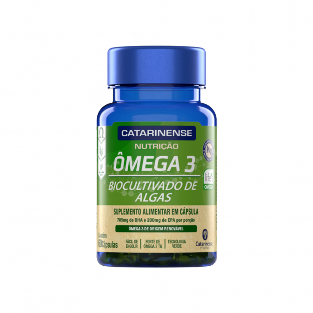 Ômega 3 Biocultivado de Algas 60 Cápsulas
