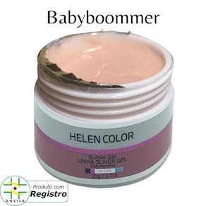 Gel Para Unhas De Gel Helen Color Silver - Babyboomer 20G