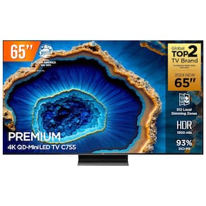 Smart TV QD Mini LED 65 Google TV Ultra HD 4K TCL C755 Comando de Voz HDR10 120Hz HDMI 2.1 VRR