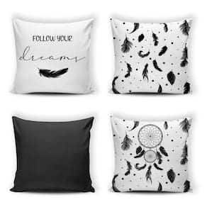 Kit 4 Capas De Almofada Modern Print 42 Cm X 42 Cm - 072