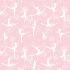 Papel Parede Adesivo Rosa Bailarina Infantil Tenn Decorativo