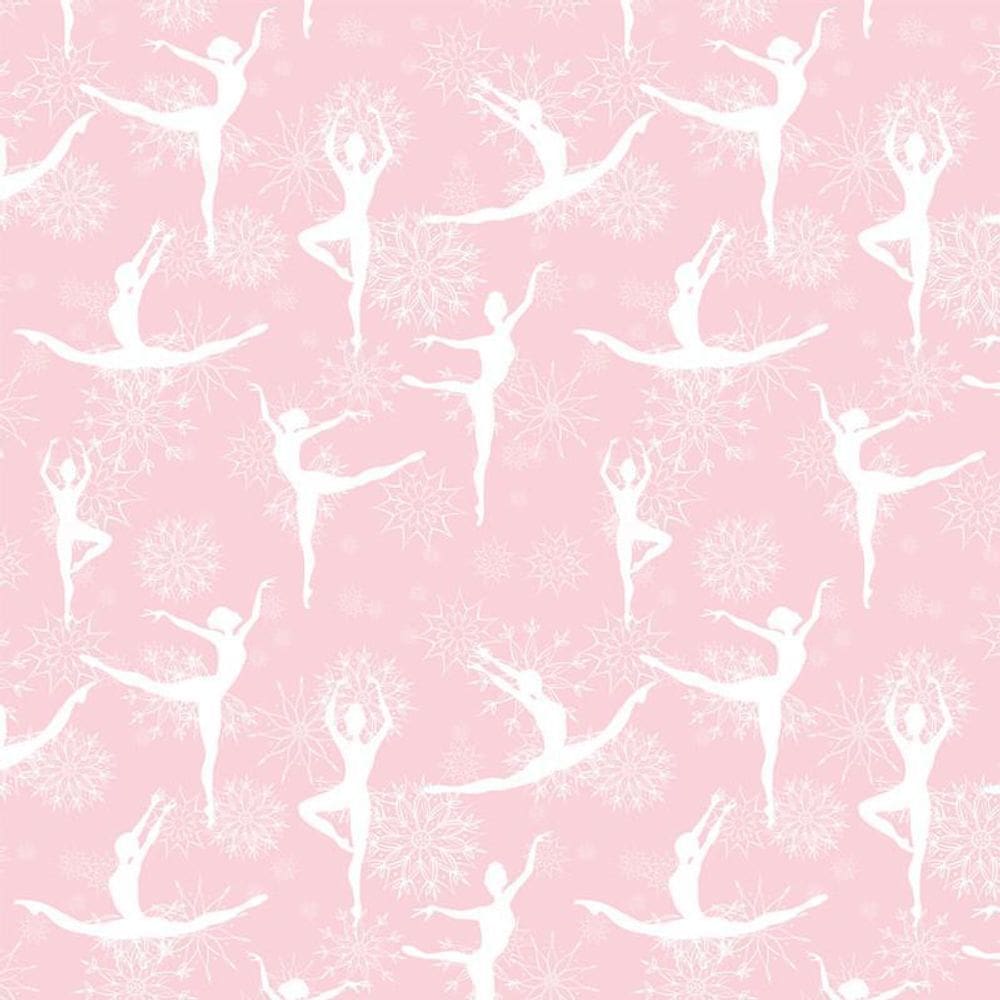 Papel Parede Adesivo Rosa Bailarina Infantil Tenn Decorativo