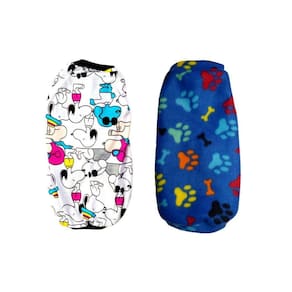 Kit 2 Roupas Para Cães - Pijama m E Suéter Azul P