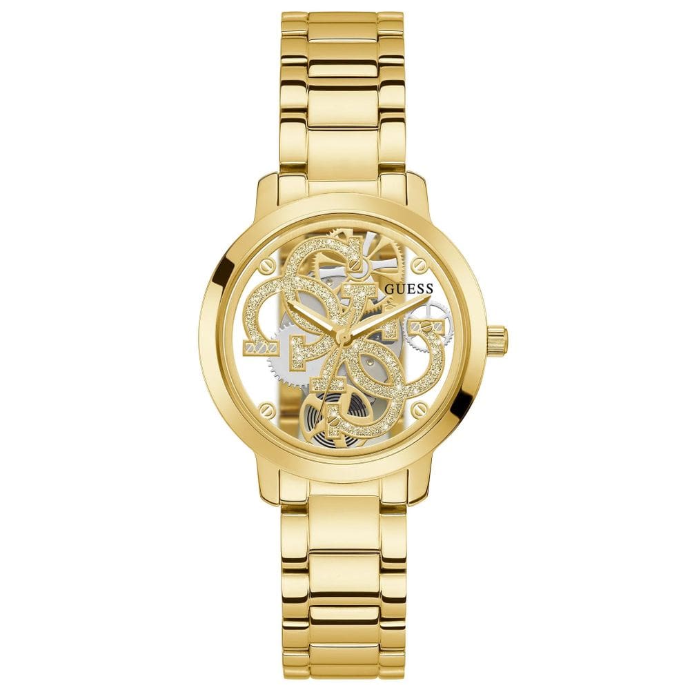 Relógio GUESS Ladies Trend Clear 36 mm em aço inoxidável dourado