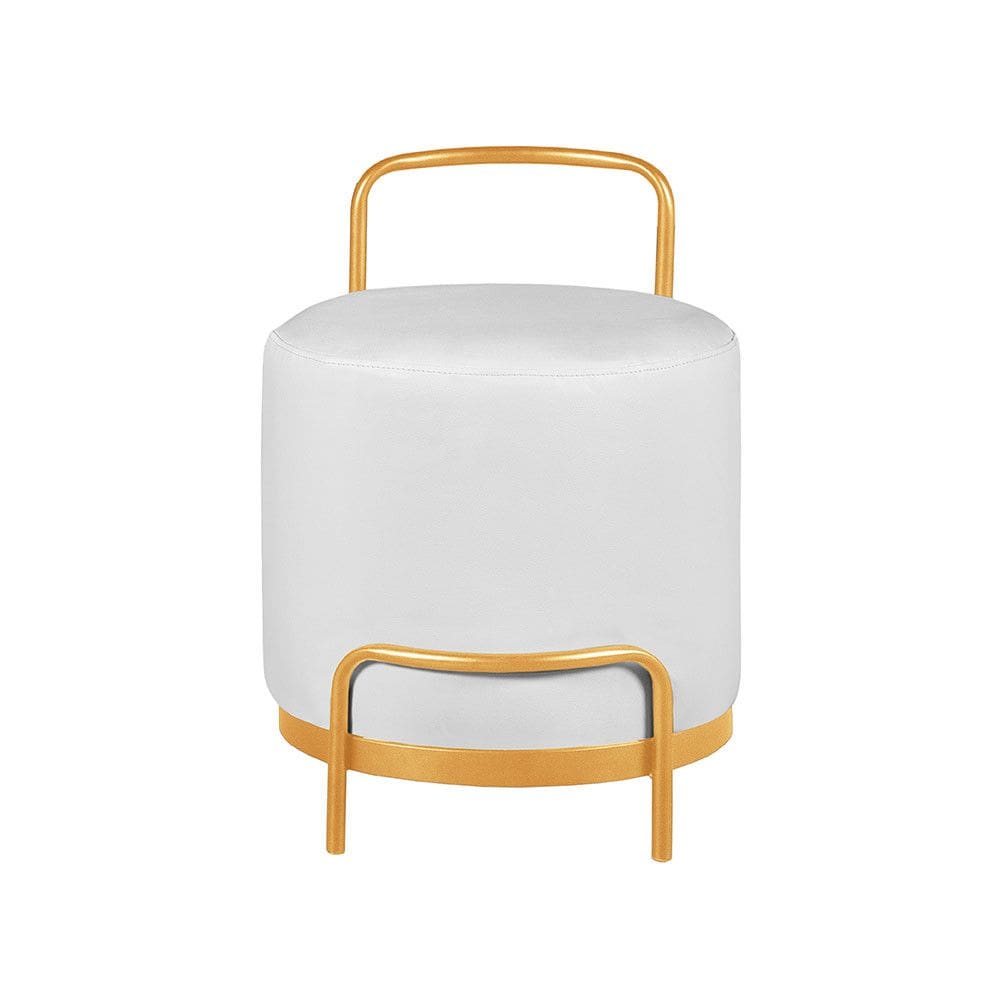 Puff Decorativo Obelix Redondo Madeira