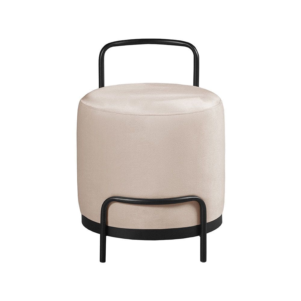 Puff Decorativo Obelix Redondo Madeira