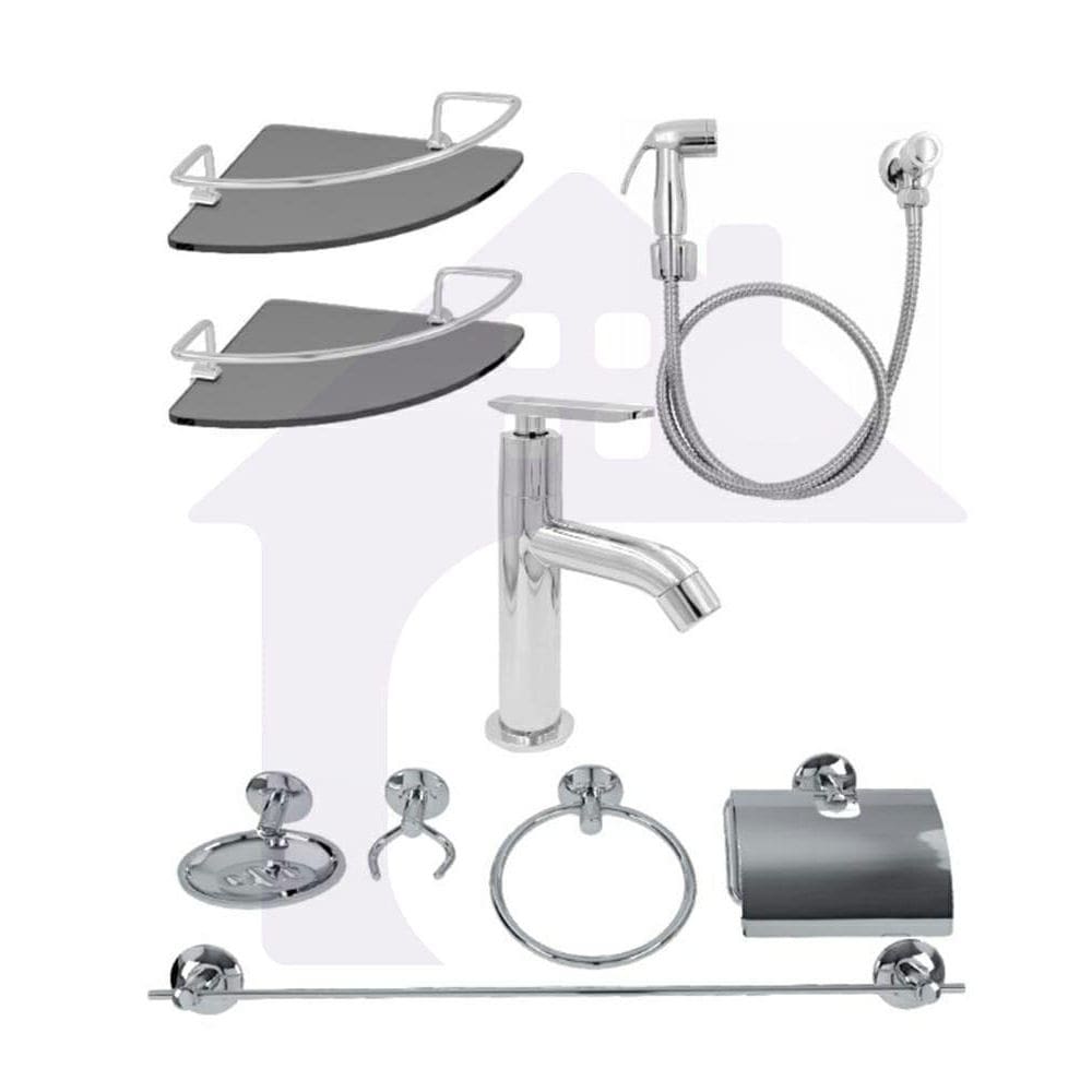 Kit Completo Para Banheiro 9 Peças