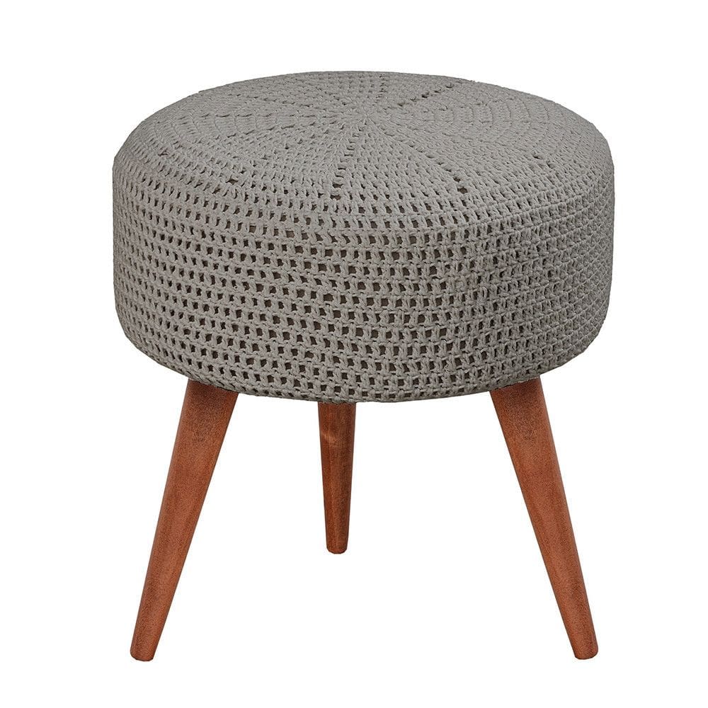 Conjunto 2 Puffs Crochê Castellar Móbile