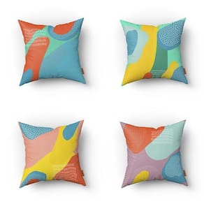Kit 4 Capas De Almofadas Estampadas - 45X45Cm Nav:4326
