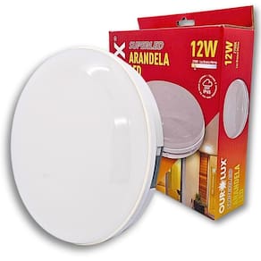 Luminária Superled Arandela 12W Bivolt 2700K Branco Quente